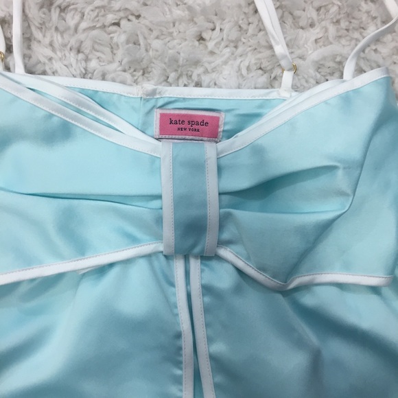 NWT Kate Spade bridal blue satin bow chemise - Picture 6 of 8